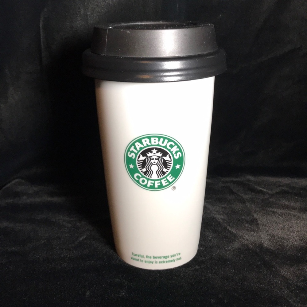 Starbucks Ceramic 12 Oz Coffee Cup with Lid